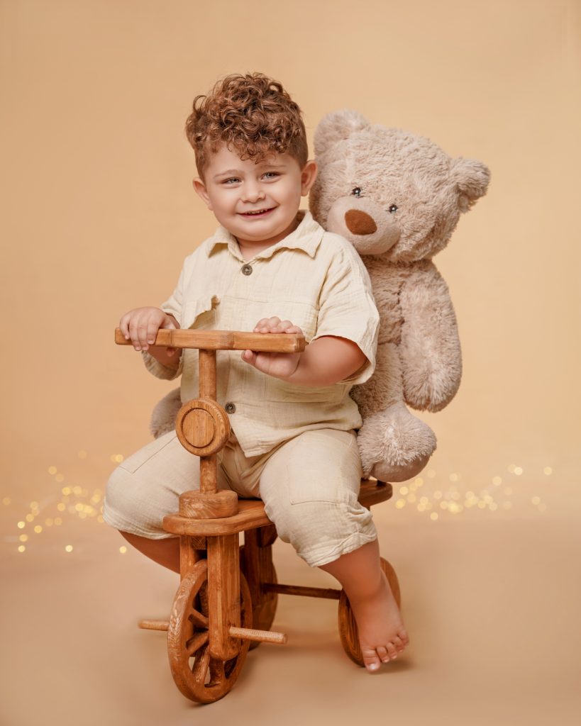 Wooden Tricycle Teddy Theme